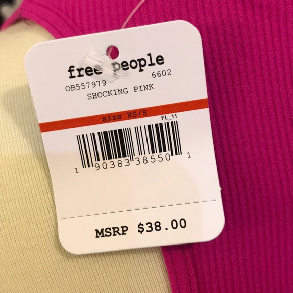 ❗️LAST CHANCE Free People Bralette XS/S PINK - Picture 6 of 7